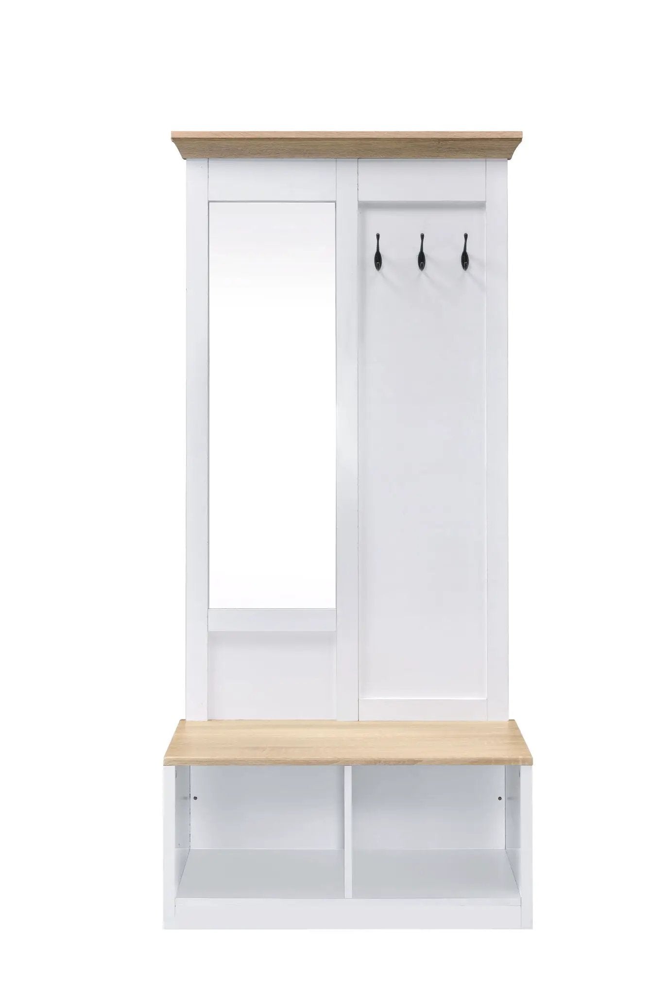 Melati - Hall Tree - Light Oak / White by HouseOfZazla