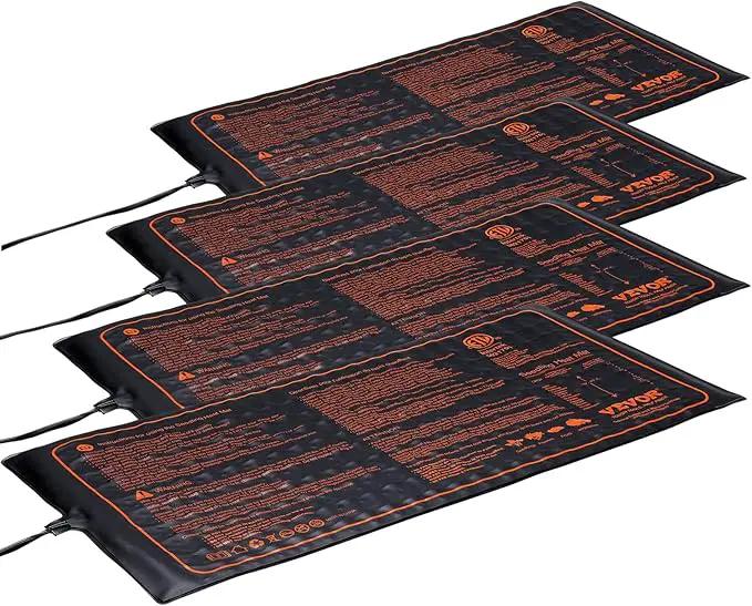 VEVOR 4 Pack Seedling Heat Mat 10"x 20.75", MET-Certified Warm Hydroponic Plant Heating Pad for Seed Starting, Waterproof Heating Mats for Germination, Indoor Gardening, Greenhouse by GreenHaven Gardens