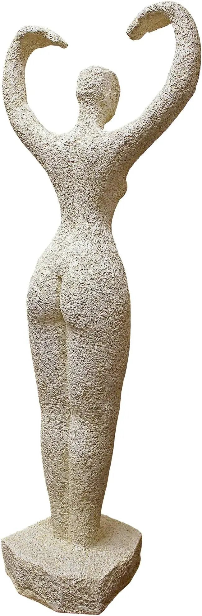 Design Toscano Neolithic Style Gaia Earth Mother Woman Indoor/Outdoor Garden Statue, 40 inches tall, Cast Stone Resin, Rough Stone Finish by GreenHaven Gardens