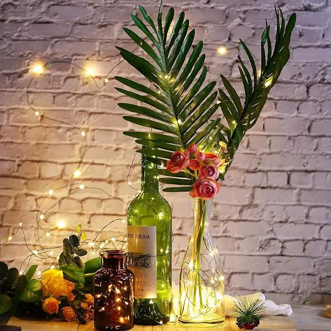8 Pcs Battery Operated String Lights Outdoor String Lights 33 ft 100 LED Warm White Wire Green Battery Operated Fairy Lights with 8 Modes for Christmas Garden Patio Tree Decorations(8 Pcs,33 ft) by GreenHaven Gardens