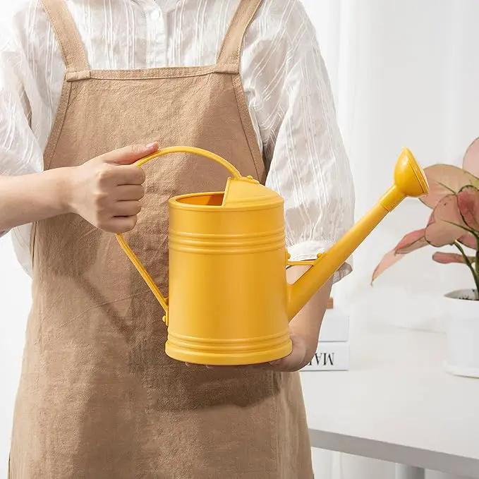 Plastic Indoor Watering Can with Detachable Sprinkler Head - 68oz (1/2 Gallon) for House Plants and Flowers by GreenHaven Gardens