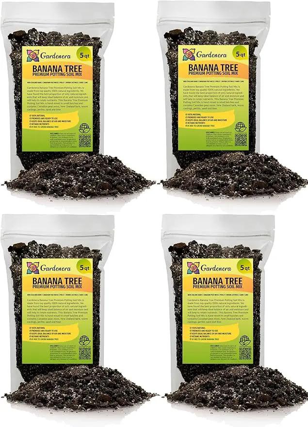 Banana Tree Potting Mix - High-Performance Formula for Vibrant Growth and Abundant Fruit Production - Unlock The True Potential of Your Banana Trees (20 Quart) by GreenHaven Gardens