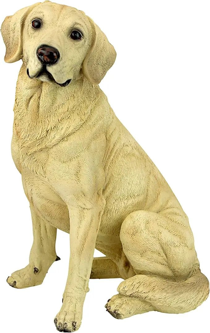Design Toscano Golden Labrador Retriever Dog Garden Statue, 15 Inch, Full Color by GreenHaven Gardens