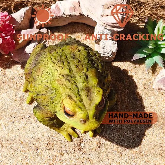 Sunthus Frog Toad Sculptures Garden Statues Yard Art Resin Decorations Outdoor Garden Decor by GreenHaven Gardens