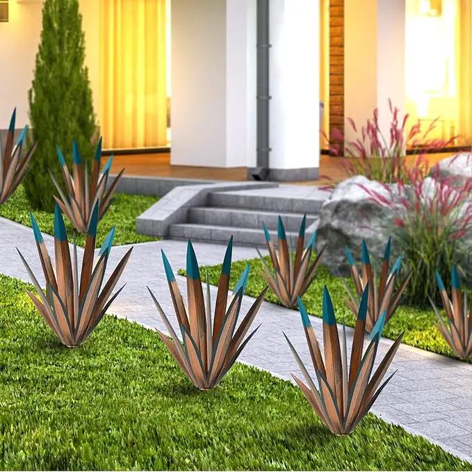 2pcs Metal Tequila Country Sculpture DIY Tequila Plant Home Decor Country Tequila Garden Ornament Indooutdoor Statuette Patio Lawn Patio Stake Decoration Gift to The Garden 16" by GreenHaven Gardens
