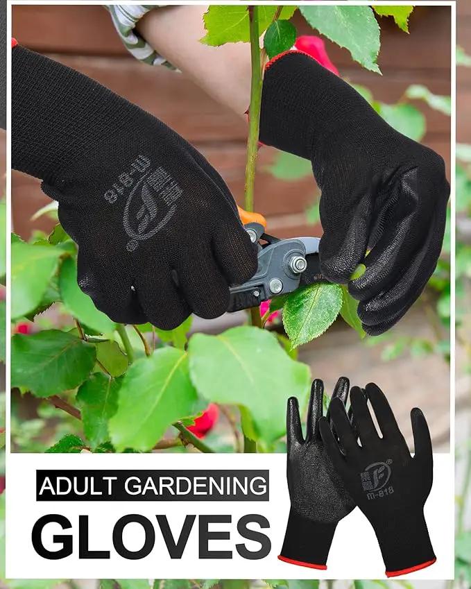 Nuogo 48 Pairs Gardening Gloves for Men Women Rubber Coated Safety Work Gloves Bulk for Gardening Construction Work by GreenHaven Gardens