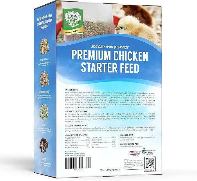 Small Pet Select - Chicken Starter Feed (Corn-Free/Soy-Free/Non-GMO), 20lb by GreenHaven Gardens