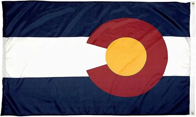 FlagSource Colorado Nylon State Flag, Made in the USA, 3x5' by GreenHaven Gardens