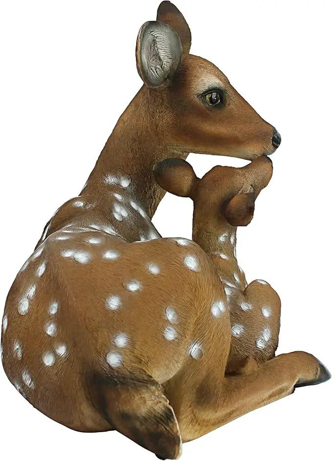 Design Toscano Mothers Love, Doe and Fawn Sculpture by GreenHaven Gardens