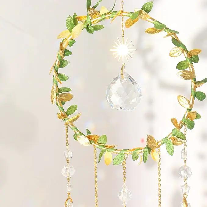 Suncatcher - Hanging Crystals Sun Catchers with Healing Amethyst for Windows, Glass Prisms Rainbow Maker, Home Decor, Blessed Gift Ideas by GreenHaven Gardens