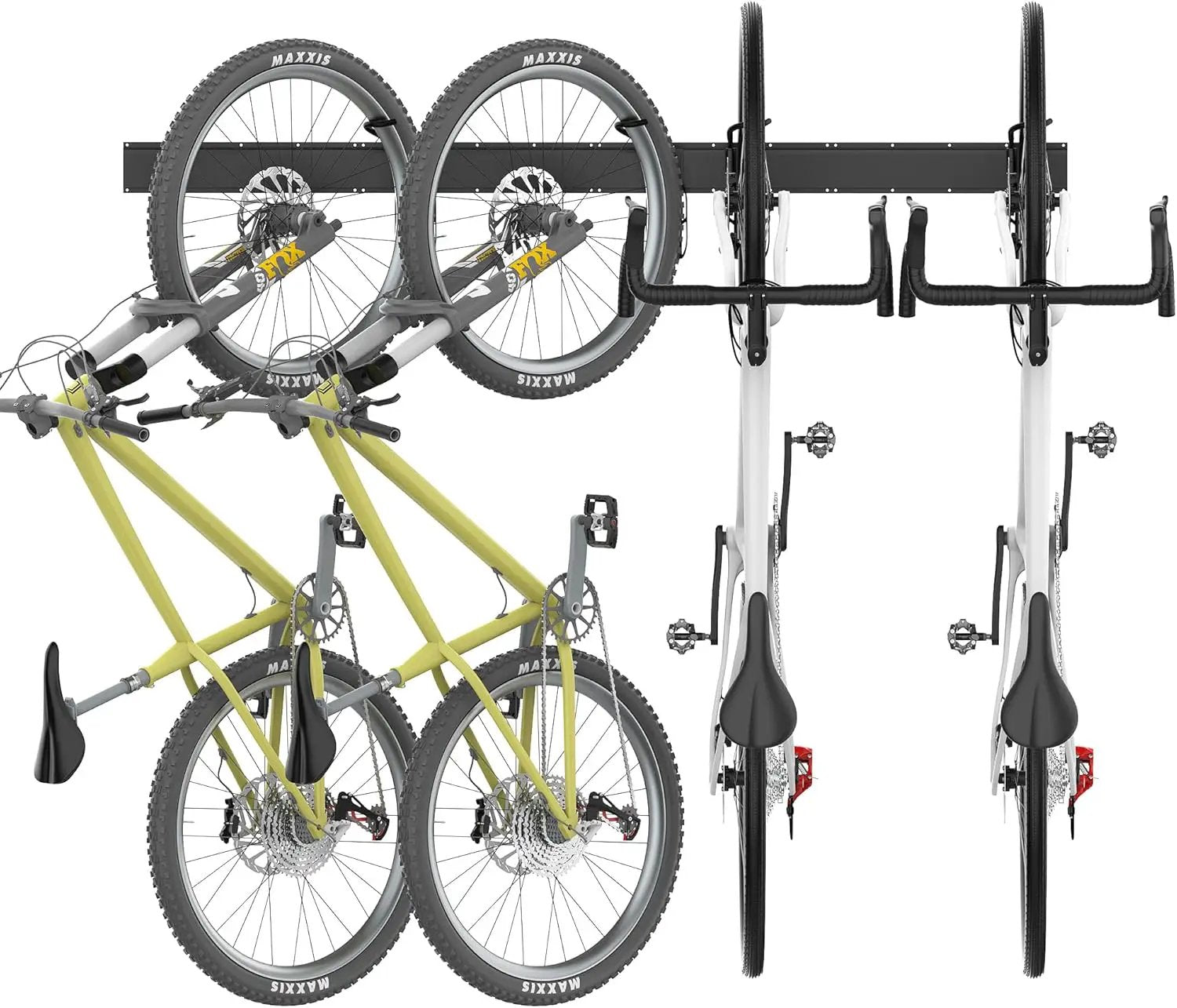 Ultrawall Swivel Bike Storage Rack, Adjustable Wall Mounted Bike Rack for Garage, Vertical Bike Hanger for Indoor Bicycle Storage, Space Saving Bike Holder by GreenHaven Gardens