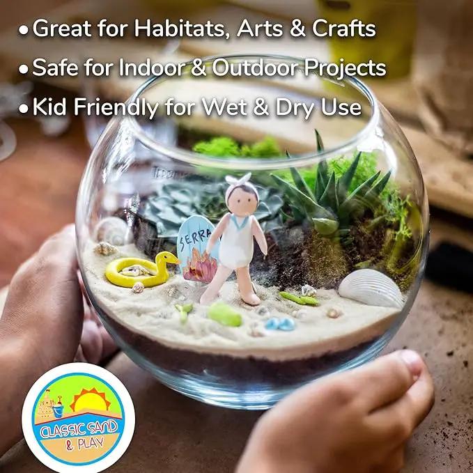 Classic Sand and Play Sand for Sandbox, Table, Therapy, and Outdoor Use, 40 lb. Bag, Natural, Non-Toxic, Wet Castle Building for Creativity and Stimulates Sensory Skills by GreenHaven Gardens