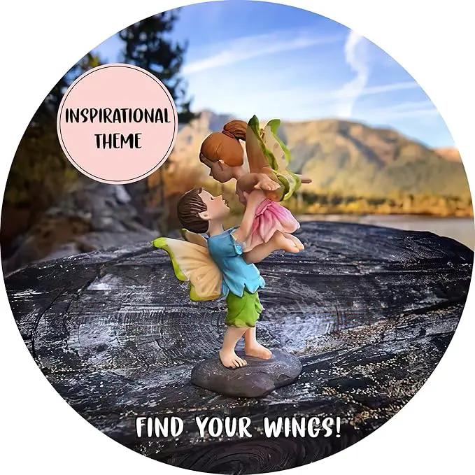 WILD PIXY Miniature Fairy Figurine - Fairy Garden Fairies with an Inspiration Theme, Includes A Fairy Poem and Gift Box, Gorgeous Miniature Garden Decoration for Indoor or Outdoor Fairy Gardens by GreenHaven Gardens