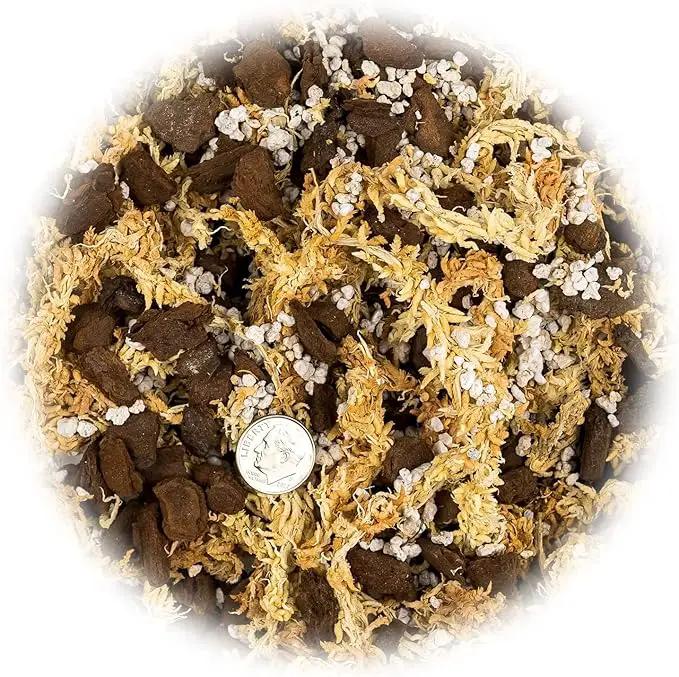 Premium Sphagnum Moss, Perlite and New Zealand Pine Bark Blend for Carnivorous Plants - Perfect for Venus Fly Traps, Pitcher Plants, Sarracenia, Butterworts, and Sundews by GARDENERA - 4 Quart Bag by GreenHaven Gardens