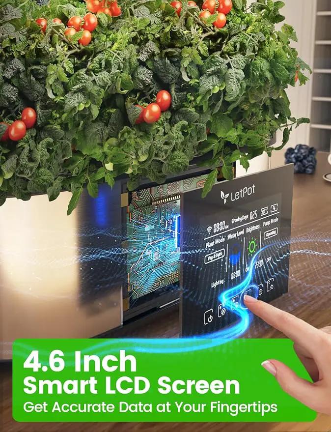 LetPot LPH-Max Hydroponics Growing System Kit, 21 Pods APP & WiFi Automatic Controlled Smart Indoor Garden with 36W LED Grow Light, Auto Drip Irrigation Kits, Self-Managed Nurturing & Watering by GreenHaven Gardens