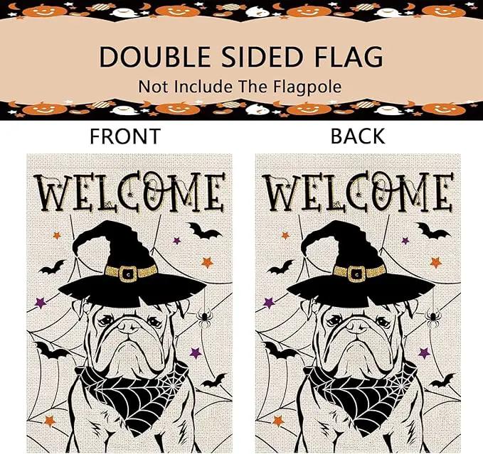 Seasonal Garden Flags English Bulldog Dog Double Sided Flags Set of 11 Holiday Farmhouse Indoor Outdoor Yard Lawn Christmas Gifts Decorations 12.5x18 Inch by GreenHaven Gardens