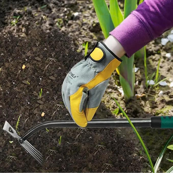 Weed Puller Tool, Time-Saving Garden Tools, Upgraded Hadfield Steel Weeding Tool Multifunctional Weeder, Dandelion Weed Puller Tool Gardening Tools for Yard, 5 Teeth by GreenHaven Gardens