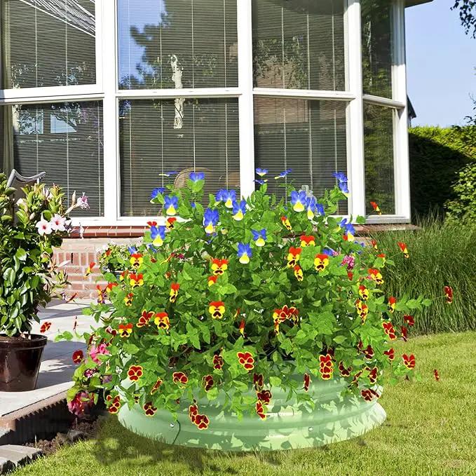 BPS Metal Raised Garden Bed, 2-Pack 2.5FT Diameter Galvanized Planter Raised Garden Boxes for Flower Planters, Vegetables Herb by GreenHaven Gardens