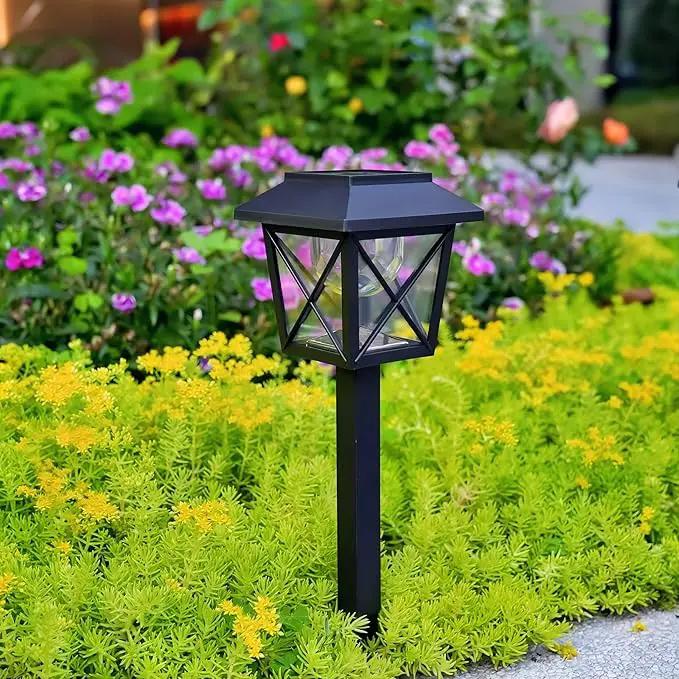 8 Pack Large Rotating Solar Lights Outdoor Waterproof 2 Modes Twinkling Decorative Lights for Garden Yard Pathway Walkway Decorations Landscape Lighting. (8) by GreenHaven Gardens