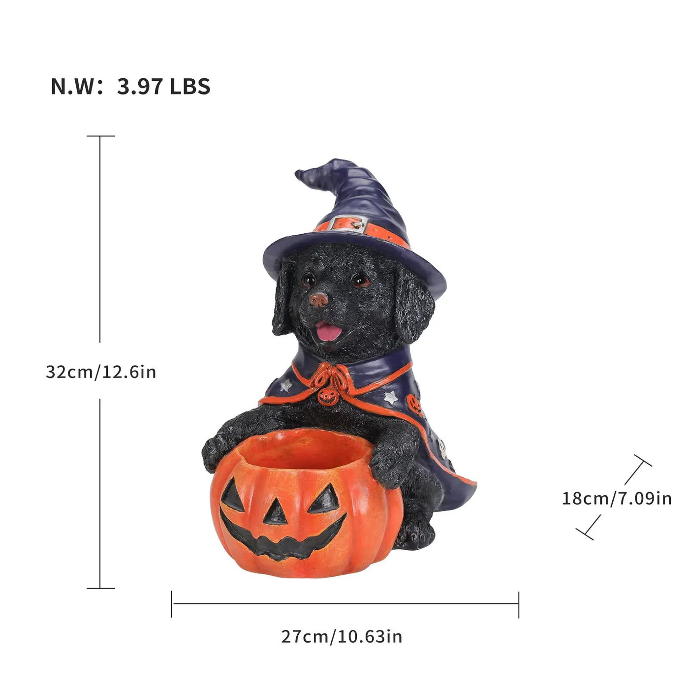 Halloween Labrador Puppy Statue by HouseOfZazla