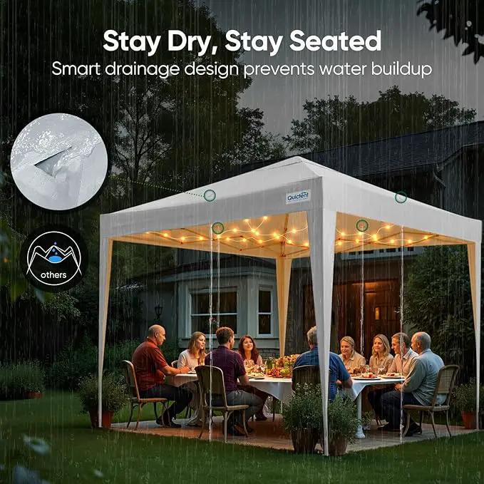 Quictent 10x10 Pop Up Canopy Tent - Instant Setup Gazebo for 1 Person, Portable & Compact, Waterproof & UV Protection, Ideal for Camping, Beach, Parties, and Outdoor Events by GreenHaven Gardens