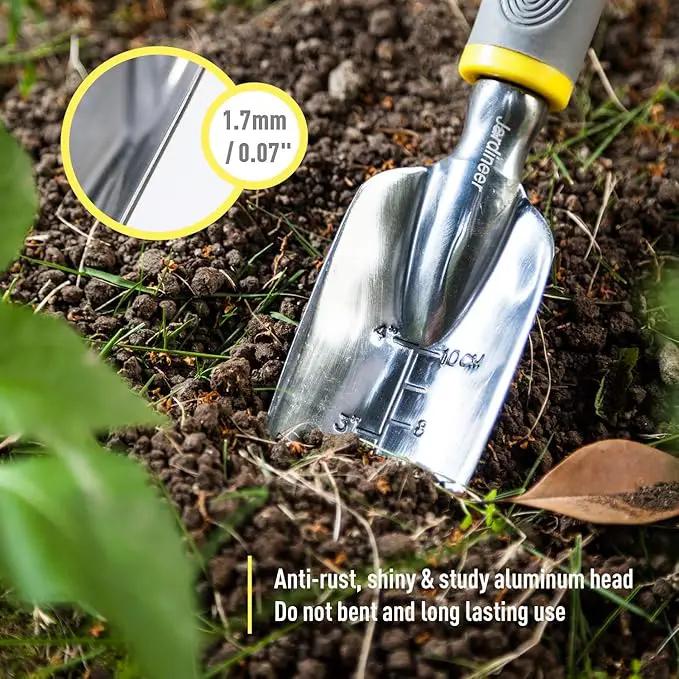Jardineer Garden Tools Set, 8PCS Heavy Duty Garden Tool Kit with Outdoor Hand Tools, Garden Gloves and Storage Tote Bag, Gardening Tools Gifts for Women and Men by GreenHaven Gardens