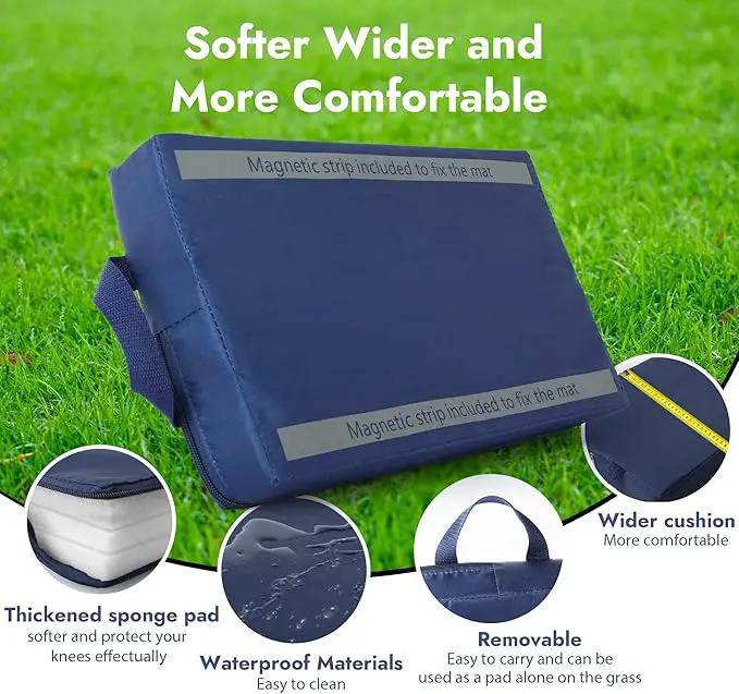 Foldable Garden Kneeler and Seat, Patented Thicker Wider Softer Kneeling Pad with Magnetic Stripe, 350lbs Heavy Duty Durable Garden Stool with Tool Bag, Gardening Gift for Women and Men by GreenHaven Gardens