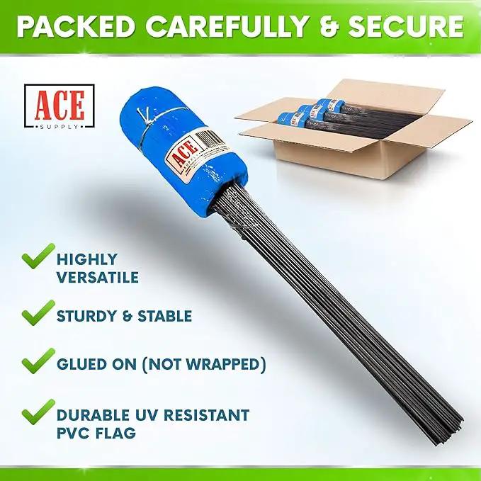 Blue Marking Flags 1000 Pack - 4x5x15 Inch Blue Flags for Yard - Markers For Lawn, Irrigation, Landscaping, Survey & Sprinkler Head Marking by GreenHaven Gardens