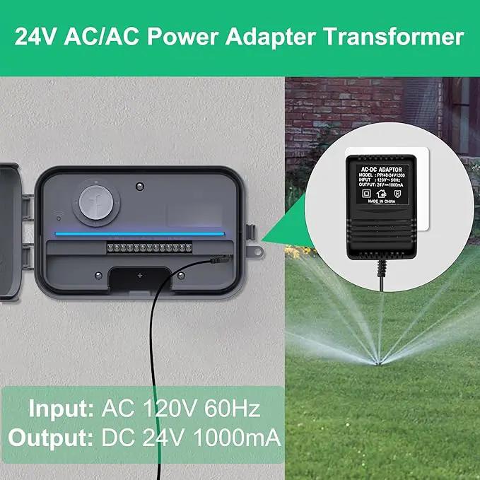 24V Power Supply for Rachio Smart Sprinkler Controller, AC to AC Wall Adapter Transformer, Indoor Irrigation System Controller Accessories Power Adapter by GreenHaven Gardens