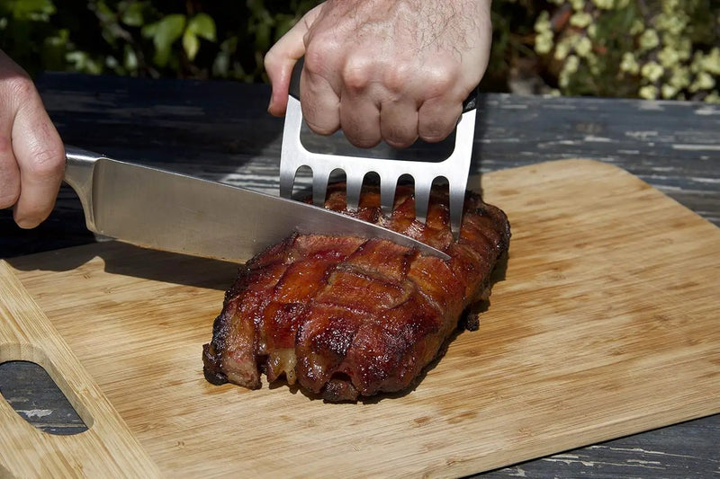 Meat Claws - Stainless Steel Smoker Accessories - Ultra-Sharp Meat Shredder will Easily Tear up Pulled Pork, Chicken, and Brisket - with Heat Resistant Handles by GreenHaven Gardens