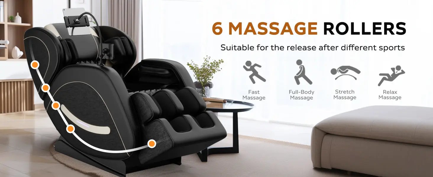 Massage Chair Recliner with Zero Gravity and Full Body Air Pressure by HouseOfZazla