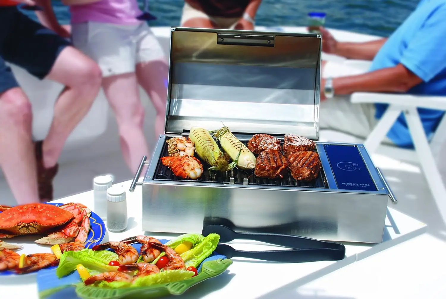 Kenyon B70082 Floridian All Seasons Portable Stainless Steel Electric Grill, 120V by GreenHaven Gardens