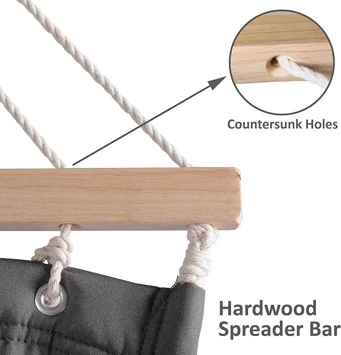 SUNCREAT 2 Person Hammock with Stand, Heavy Duty Portable Hammocks, 475 lbs Capacity, Dark Grey by GreenHaven Gardens