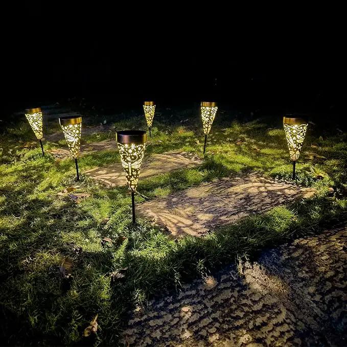 6-Pack Dragonfly Outdoor Decor Solar Pathway Lights, Metal Landscape Lighting for Garden, Lawn, Yard, Patio, Backyard, Pathway, Walkway – gifts for Mother, Women, Men, Grandmother, Grandfather by GreenHaven Gardens
