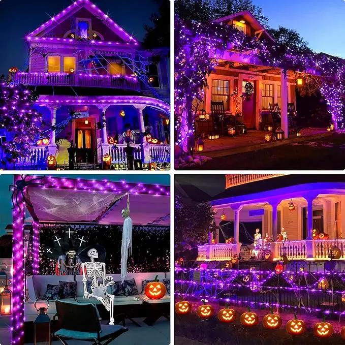 Solar Christmas Lights, 500LED 19 Modes Solar Powered Christmas Lights, Waterproof LED Solar Christmas Decorations for Fence Balcony Holiday Party 1 Pack by GreenHaven Gardens