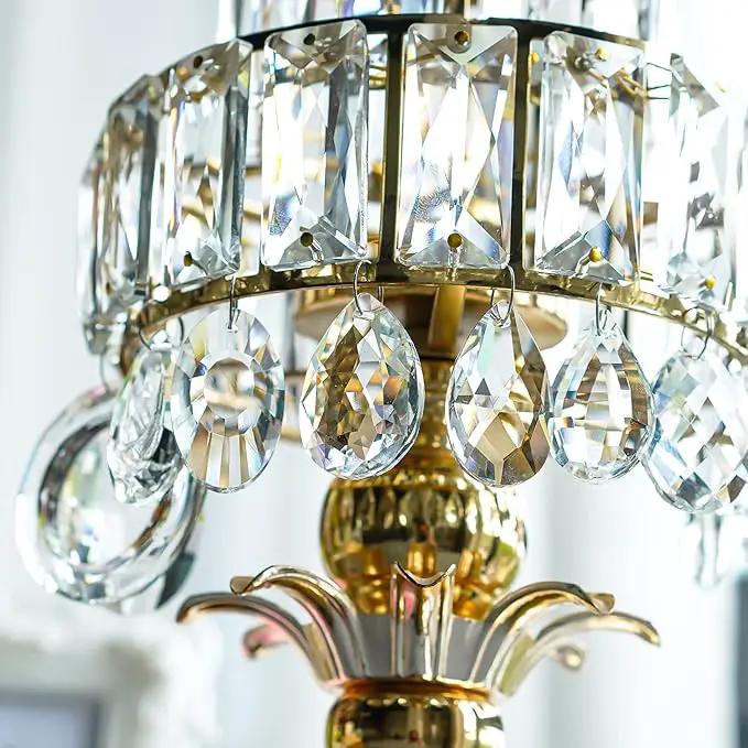 H&D 11pcs Clear Crystal Chandelier Lamp Lighting Drops Pendants Balls Prisms Hanging Glass Prisms Parts Suncatcher Home/House Decor by GreenHaven Gardens