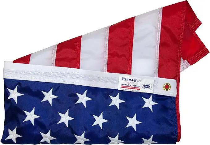Valley Forge American Flag - 100% Made in The USA - 5' x 8' ft - Koralex II 2-Ply Polyester - Sturdy, Durable and Patriotic - Great for Gardens, Homes, Patios and Cars Flag by GreenHaven Gardens