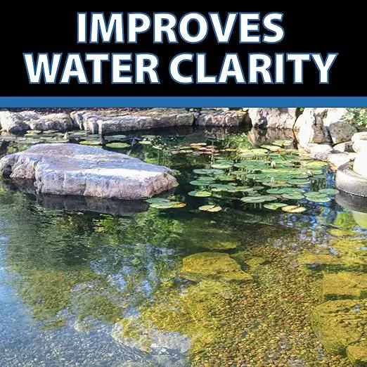 CrystalClear Barley Extract Water Garden & Fountain Clarifier, Natural Liquid Concentrate to Treat Cloudy Ponds, Koi Fish, Plant & Pet Safe, 1 Gallon by GreenHaven Gardens