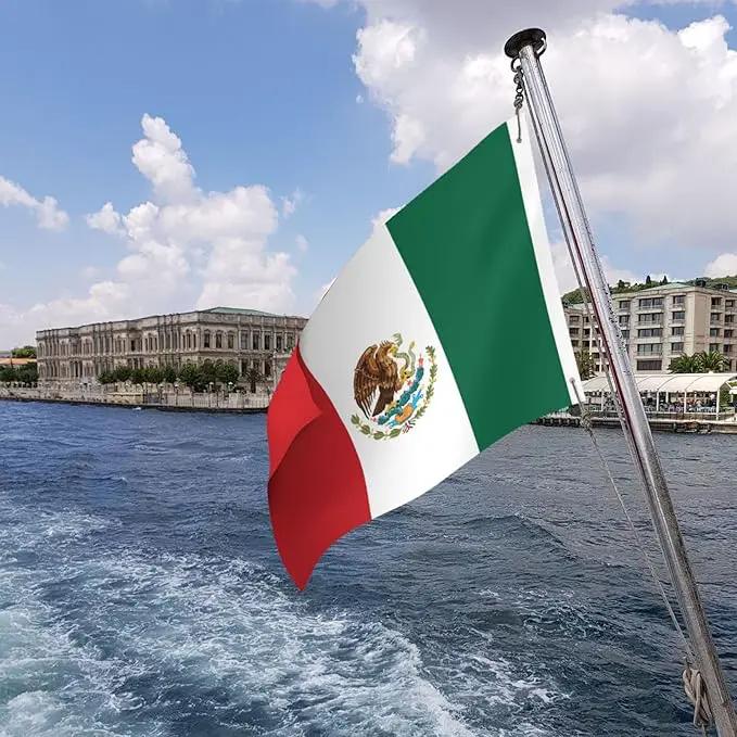 Mexico Mexican Michoacan Flag Garden Yard House 2x3 ft Flags Double Sided Print Banner Indoor Outdoor Party Home Decorations for Boat Dorm House Balcony by GreenHaven Gardens