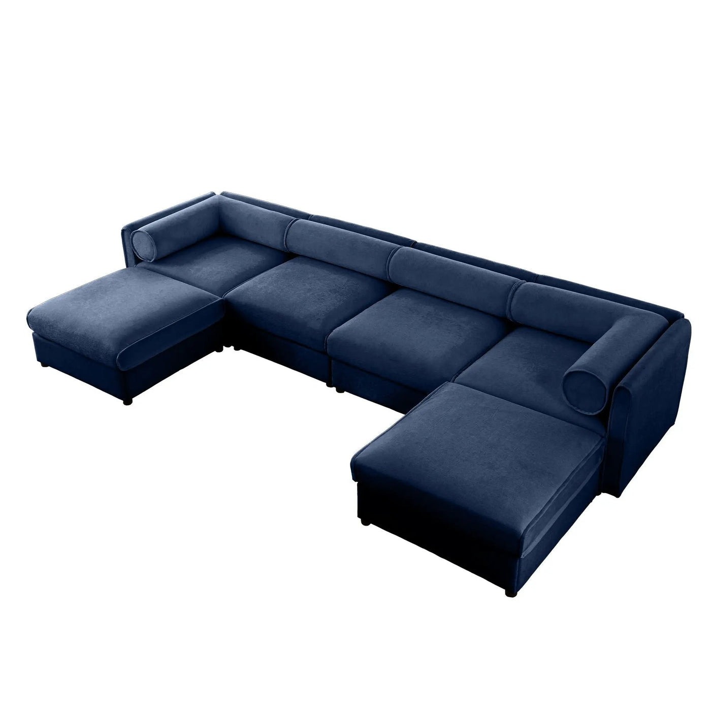 Contemporary Elegant Sofa With Storage And Ottoman by Unique Piece Furniture