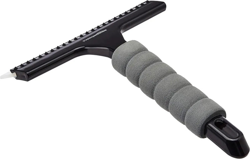 Amazon Basics Window Squeegee with Handle for Car Windows, Glass, Mirror, Black by GreenHaven Gardens