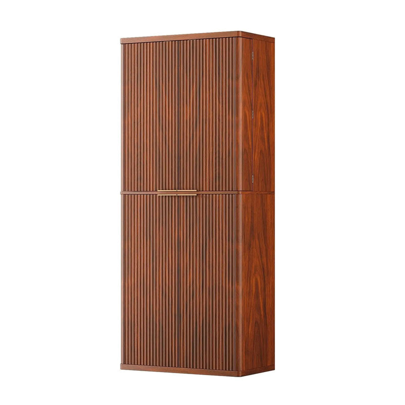 Kitchen Pantry Cabinet With 6 Doors