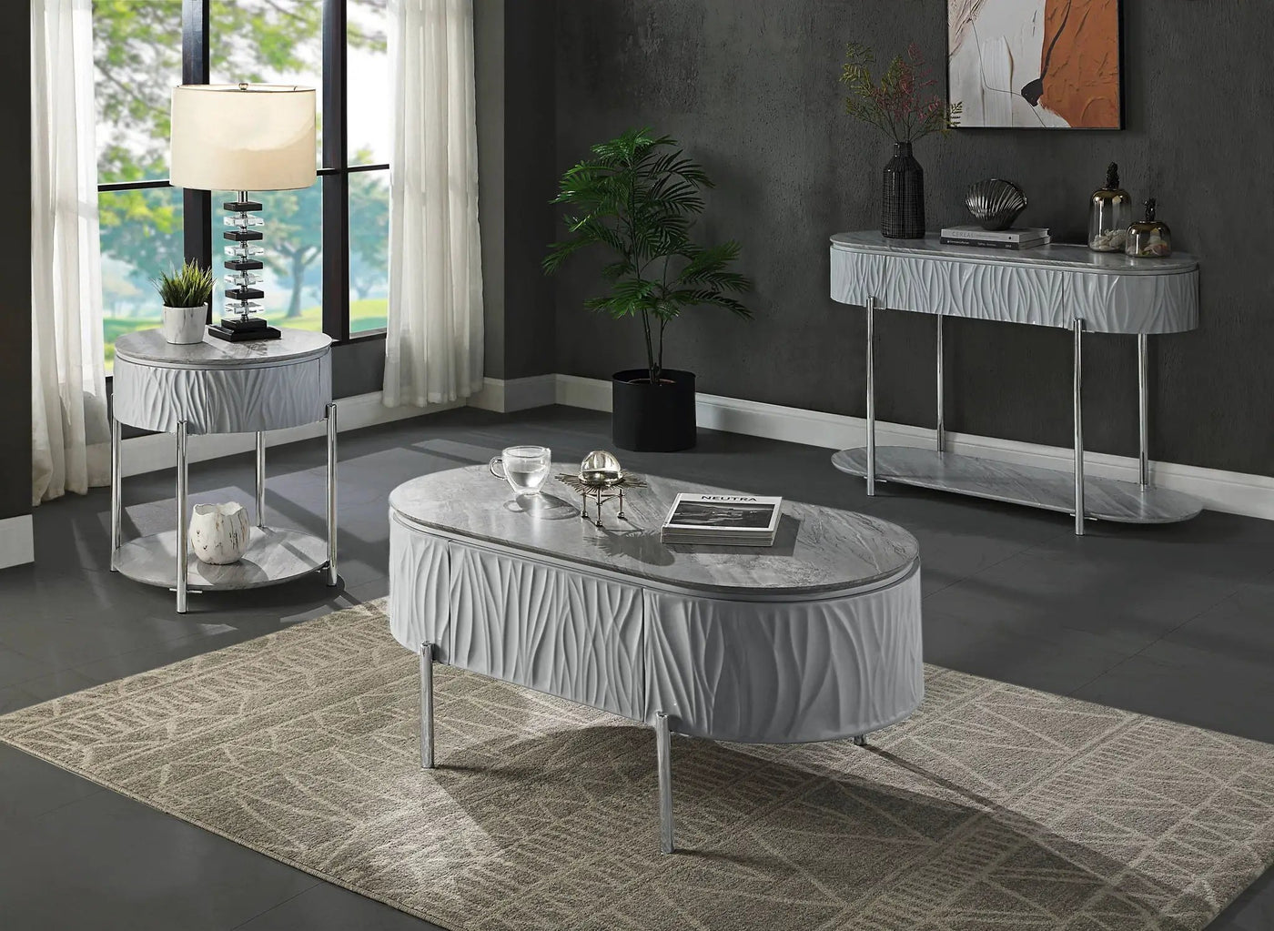 Yukino - High Gloss Table by Unique Piece Furniture