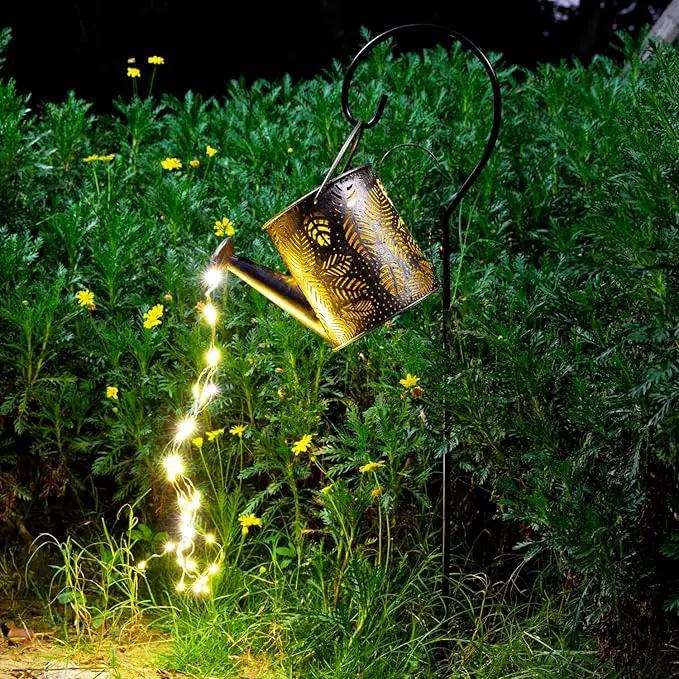 Outdoor Garden Decor Solar Lights, Large Waterproof Watering Can Landscape Lights Hanging Outside Decorations for Gardening Gift Yard Front Porch Clearance Lawn Driveway Patio Backyard Pathway by GreenHaven Gardens