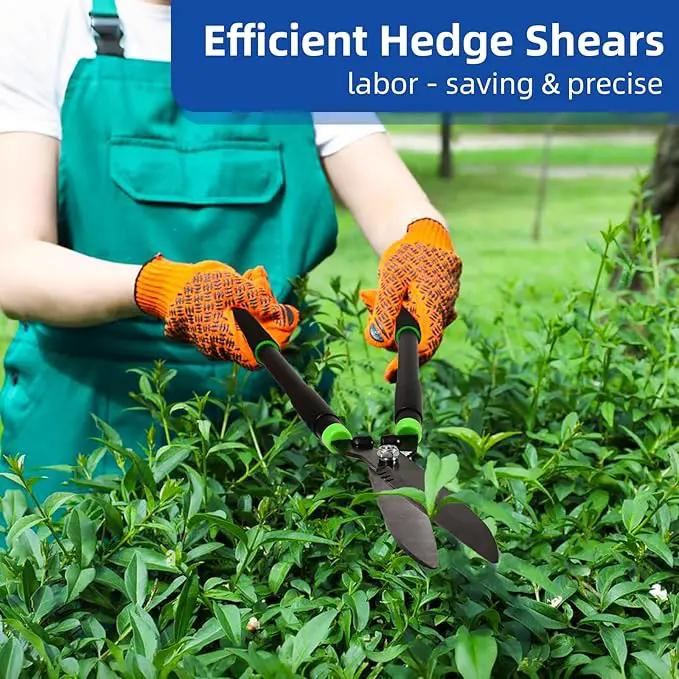 Hedge Shears Heavy Duty Hedge Clippers with Shock Absorbing Bumpers Ideal Hedge Clippers for Gardening Pruning Shaping Shrubs and Decorative Plants Garden Hedge Shears for Effortless Trimming by GreenHaven Gardens