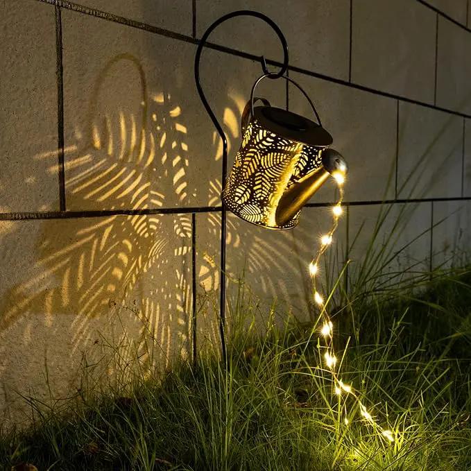 Outdoor Garden Decor Solar Lights, Large Waterproof Watering Can Landscape Lights Hanging Outside Decorations for Gardening Gift Yard Front Porch Clearance Lawn Driveway Patio Backyard Pathway by GreenHaven Gardens