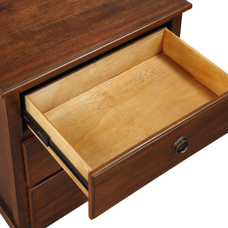 Chamberlin - 3 Drawer Nightstand - Brown by HouseOfZazla