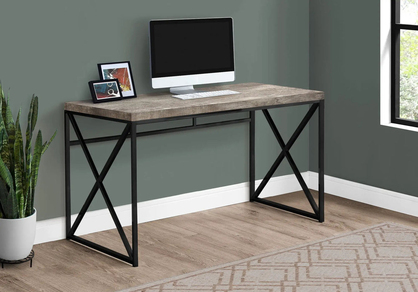Computer Desk for Home Office, Laptop, Glossy Contemporary & Modern by HouseOfZazla