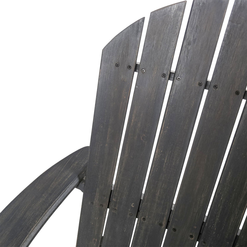 Outdoor Adirondack Rocking Loveseat With Hand Crafted Details by HouseOfZazla