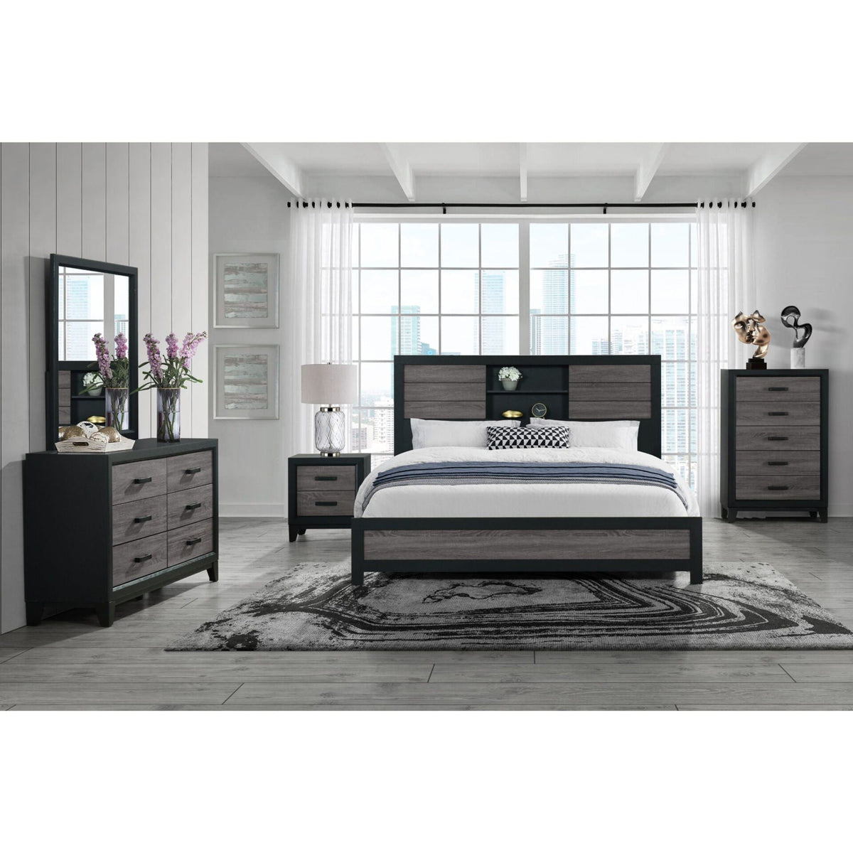 Urban - 5 Piece Set With Bookcase, photo 6 of 7